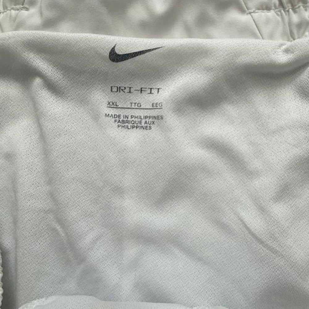 Nike Dri-FIT Women's XXL White Running Shorts Lined Athletic Workout Swoosh - Picture 3 of 4